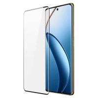 Ochranné sklo pre Realme 12 Pro 5G - Čierne, zaoblené