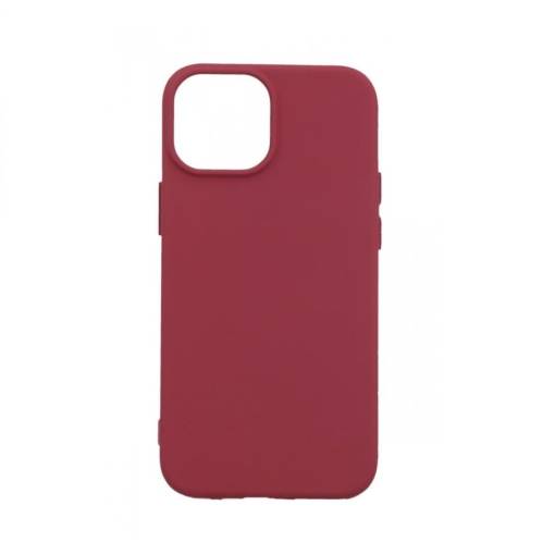 Foto - Silikónový kryt pre iPhone 13 mini - Vínovo červený
