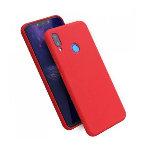Foto - Silikónový kryt pre Xiaomi Redmi Note 7 a 7 Pro - Červený
